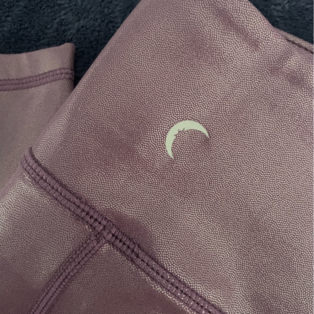 Zyia purple metallic leggings size 12
